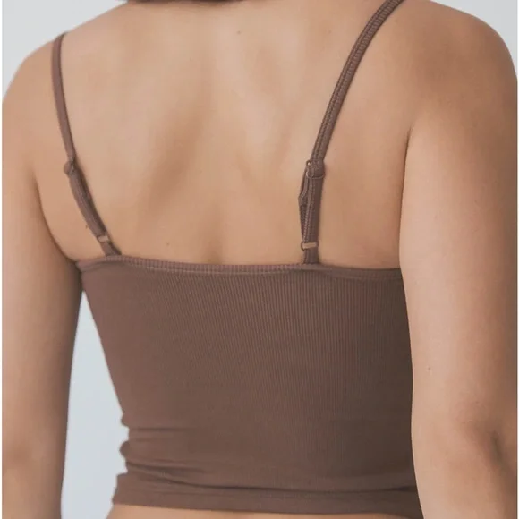 Klassy Network Brown Ribbed Brami tank - Picture 3 of 4